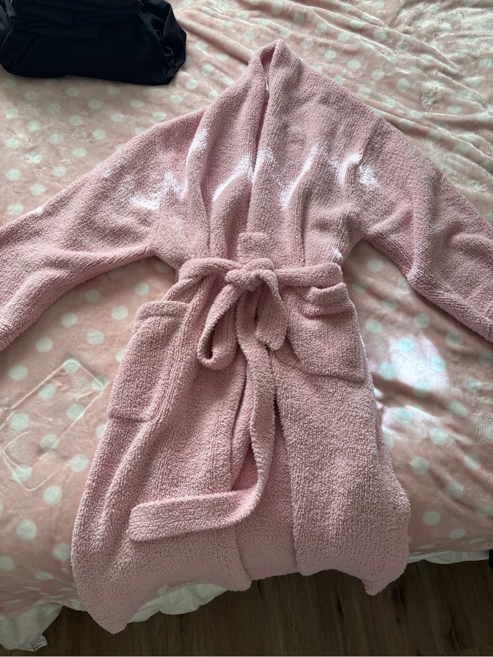 Cozy Plush Pink Women's Sweater Robe